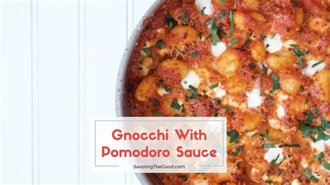 Gnocchi With Pomodoro Sauce Youtube