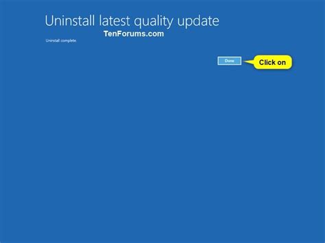 Uninstall Windows Update In Windows 10 Tutorials