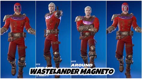 New Wastelander Magneto Skin With Best Tiktok Dances And Emotesfortnite