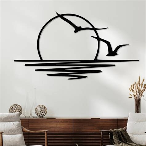 Wall Metal Ocean Art Etsy