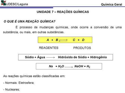 Prof Cristian Berto Da Silveira Qu Mica Geral Unidade Rea Es