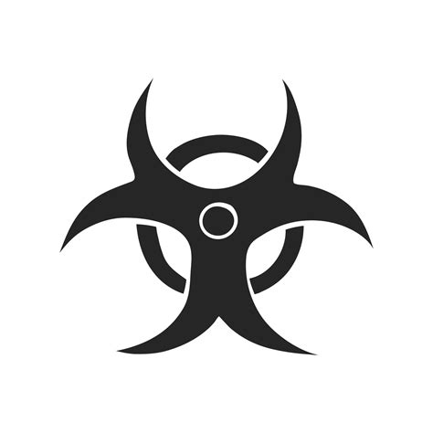 Hand Drawn Biohazard Symbol Vector Illustration 38825466 Vector Art At