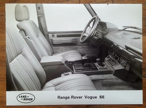 Range Rover Vogue SE interior original press photograph - De Autoboerderij