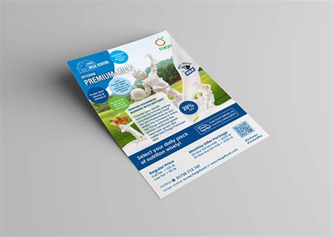 Fargo Premium Milk Flyer Design on Behance