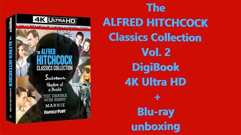 The ALFRED HITCHCOCK Classics Collection Vol 2 DigiBook 4K Ultra HD