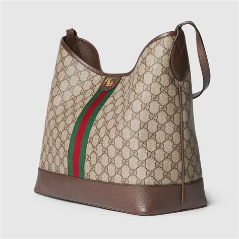 Ophidia Gg Medium Shoulder Bag In Beige And Ebony Gg Supreme Gucci® Us