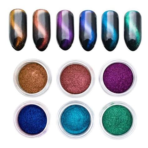 Cat Eye Effect Magic Mirror Nail Glitter Powder Cats Eye