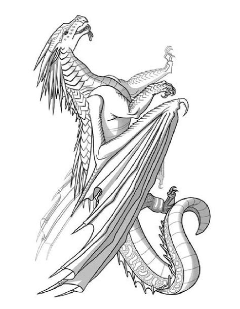 Wings Of Fire Coloring Pages Free Printable PDF