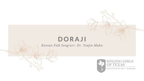 Doraji Traditional Korean Folk Songarr Dr Yoojin Muhn Youtube