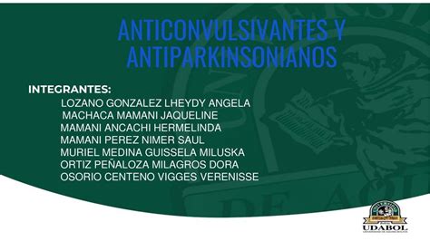 Anticonvulsionantes Y Antiparkinsonianos Carla Elizabeth UDocz