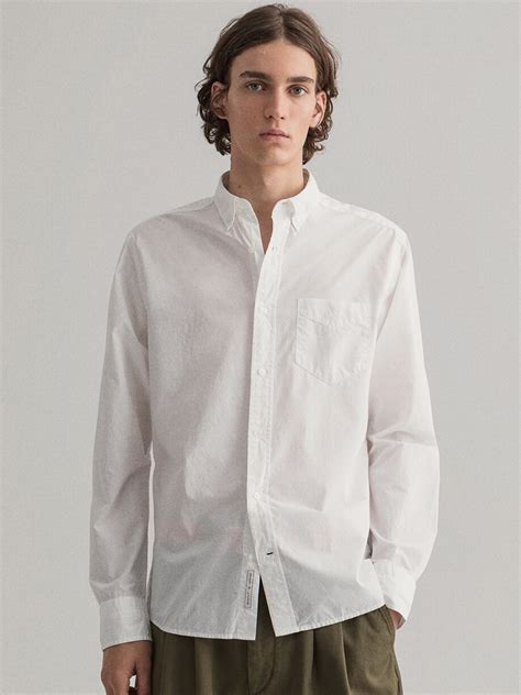 Buy Gant Men White Regular Fit Solid Casual Shirt Shirts For Men