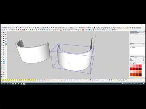 Ventanas En Muros Curvos En Sketchup Youtube