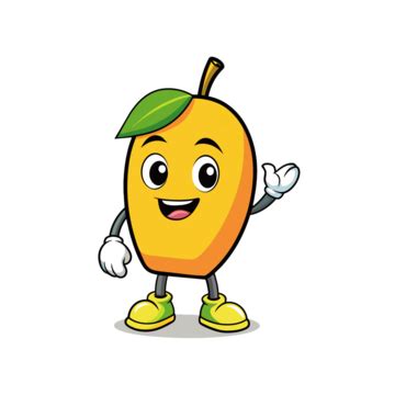 Cartoon Character Mango Cartoon Mango Fruit PNG Transparent Image