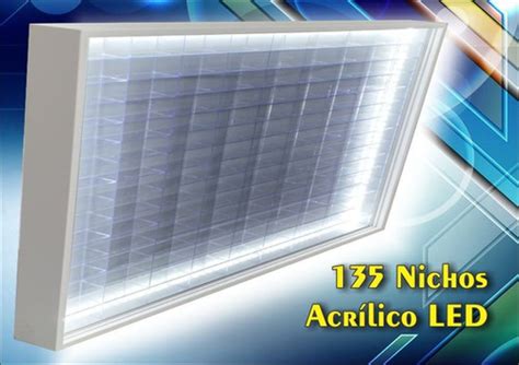 Estante Expositor Nichos Acrílico Led Coleção Miniaturas Hot art curitiba
