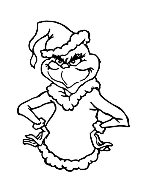 Free Grinch Printable Coloring Pages Printable Templates