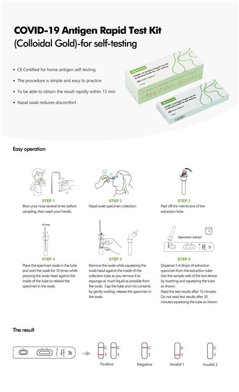 Covid Antigen Rapid Test Kit For Self Testing Jiangsu Konsung Bio