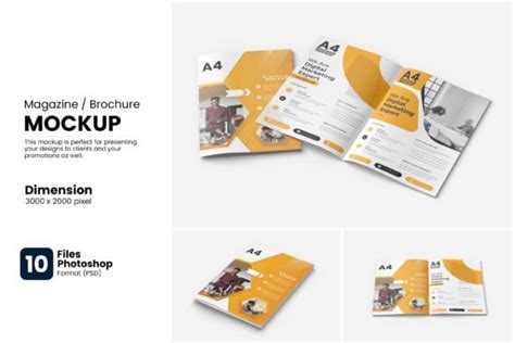 Magazine Brochure Mockup Graphic By Bimockups Creative Fabrica