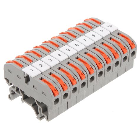 Rail Terminal 10 Sets Wire Connectors Leverage Power Distribution Box