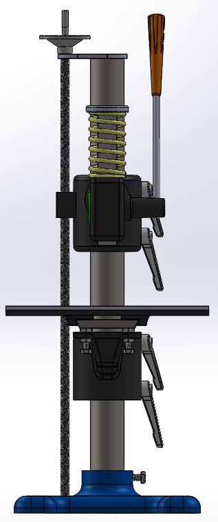 【青栋】手动压力机（附工程图3d模型下载三维模型autocad、caxa电子图板、caxa实体设计、step、parasolidx