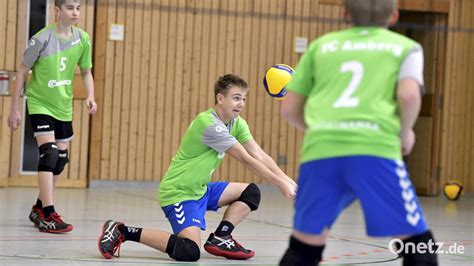 U Volleyballer Des Vc Amberg Haarscharf Am Podestplatz Vorbei Onetz