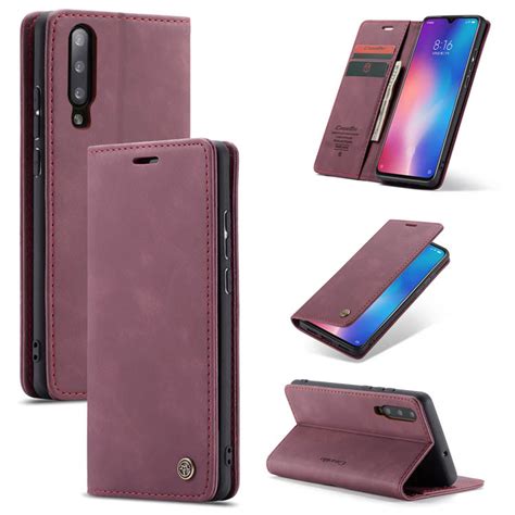 Caseme Xiaomi Mi Wallet Kickstand Magnetic Flip Case Red Wallet