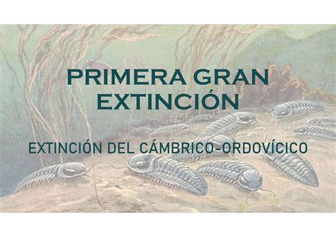 Primera gran extinción masiva de la historia geológica de la Tierra PPT