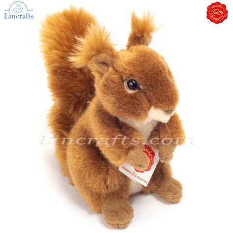 Plush Soft Toy Squirrel by Teddy Hermann (17 cm) 90818 | Lincrafts
