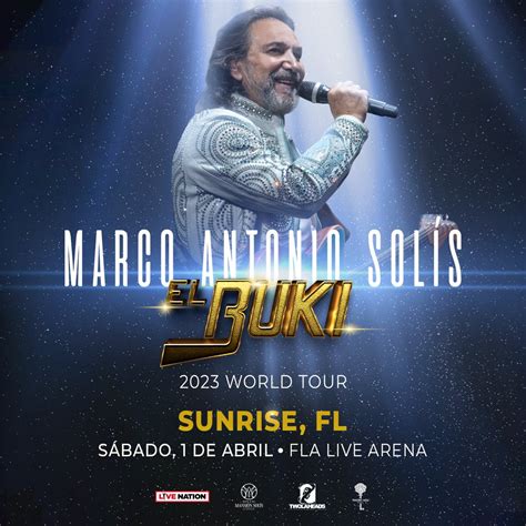 Marco Antonio Solis El Buki World Tour 2023” Coming To Fla Live Arena