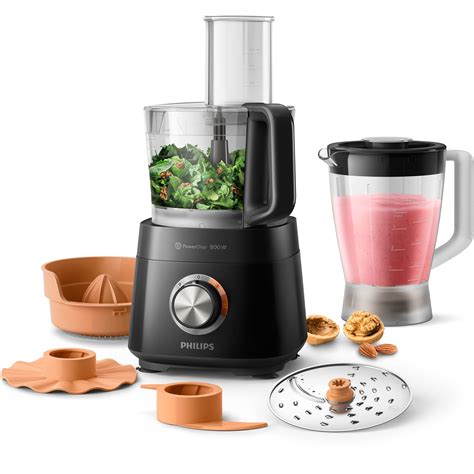 Hr Viva Collection Foodprocessor Watt Sort Fra Philips