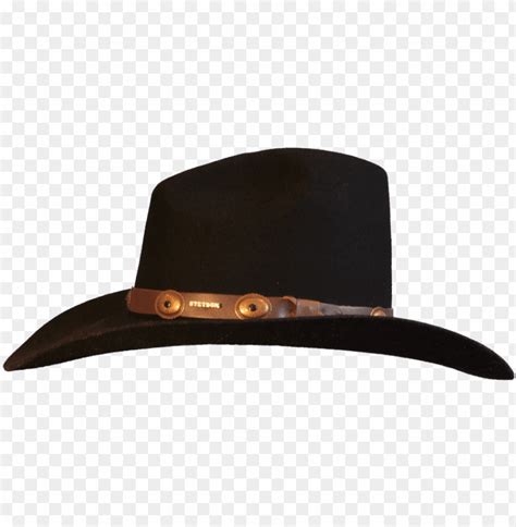 Black Cowboy Hat Front View