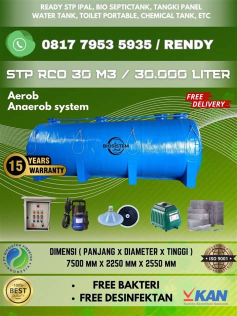 Jual Rco Stp Biotech System Ipal Biosistem Liter Stp M