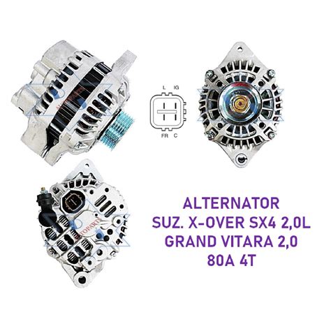 Jual DINAMO AMPERE ALTERNATOR SUZ SX4 X OVER 2 0L GRAND VITARA P5 4T