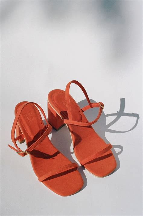 Exclusive RAFA Simple Sandal Blood Orange Simple Sandals Fashion