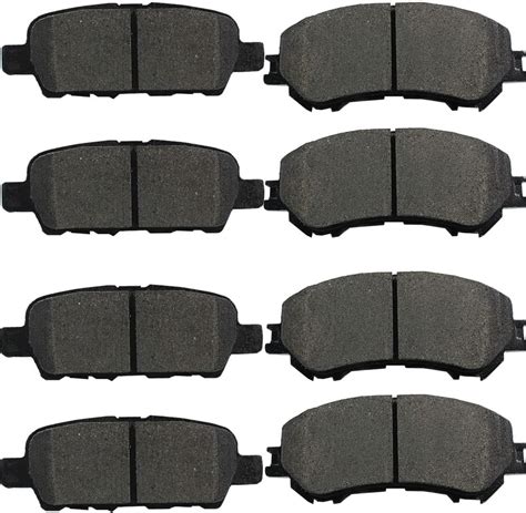 Amazon Talamoyi Pcs Front Rear Ceramic Brake Pads D D