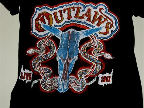 Outlaws Concert Tour T Shirt Vintage 1981 Single Stitched Other