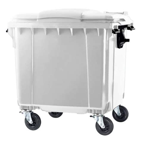 Container De Lixo De 1100 Litros Branco Power Bear