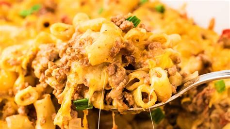 Cheesy Hamburger Casserole Recipe