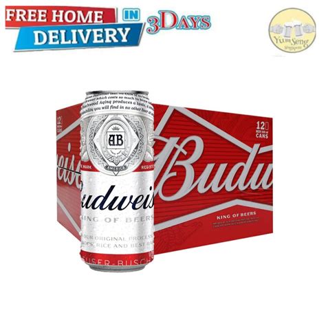 Budweiser Can 12 Cans X 500ml Bbd 072024 Shopee Singapore