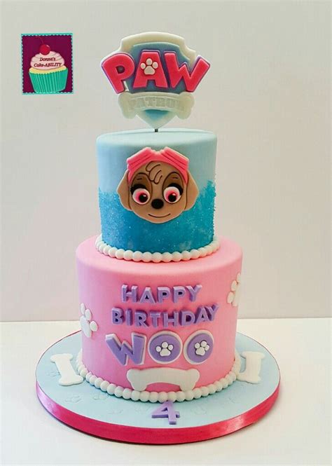 Paw Patrol Cake Skye Paw Patrol Cake | Skye paw patrol cake, Paw patrol ...