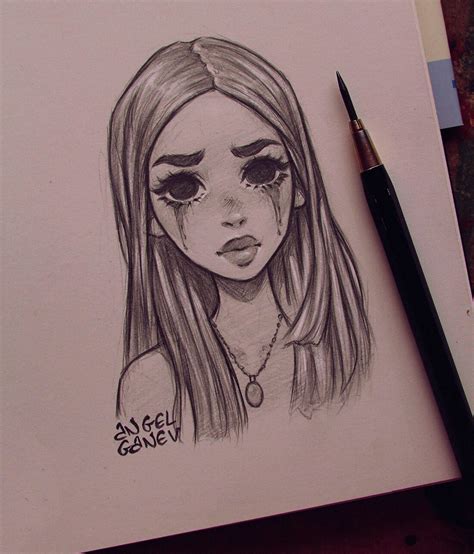 Pencil Sketches 📐 Angel Ganev In 2020 Art Sketches Sketches Girl