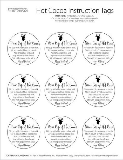Mini Hot Cocoa Cup Wrappers Instructions