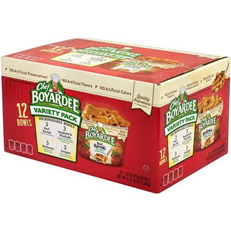 Chef Boyardee® Microwavable Bowls Variety Pack 75 Oz 12cs Wb Mason