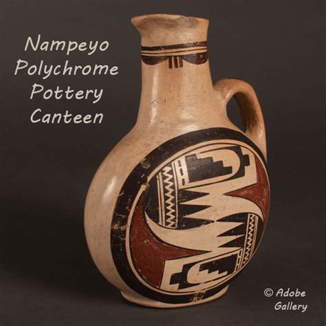 Nampeyo Southwest Indian Historic Pottery Canteen C4658B - Adobe ...