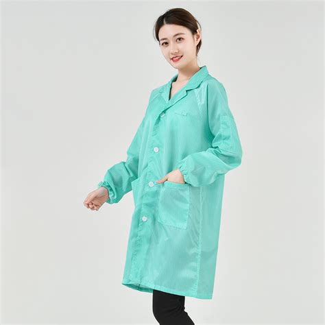 Breathable Work Garment Esd Smock Coat Esd Lab Safety Clothes Esd