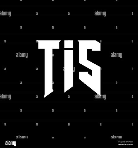 tis letter logo design  technology company tis logo design black
