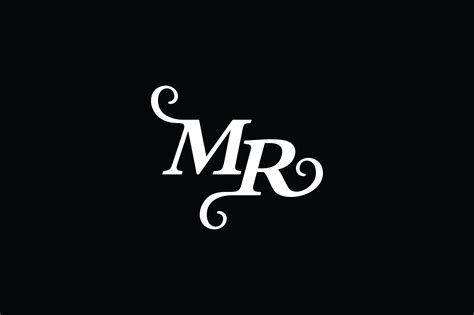 Monogram Mr Logo V2 Grafik Von Greenlines Studios · Creative Fabrica