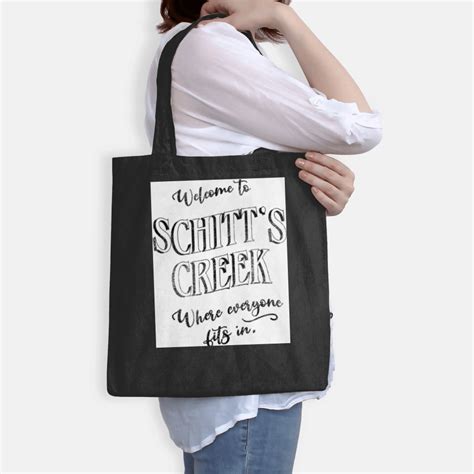 Welcome To Schitts Creek Where Everyone Fits In Inspired By The Town Sign Bags Sold By