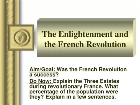 Ppt The Enlightenment And The French Revolution Powerpoint