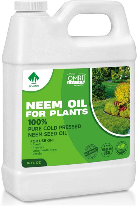 Neem Oil Spray For Plants 16oz 100 Pure Cold Pressed Neem Oil