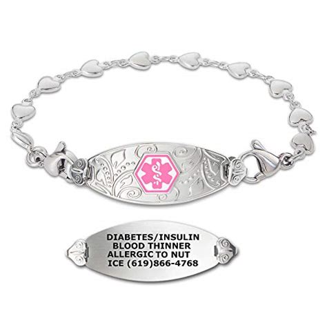 Top Best Medical Alert Bracelet For Women With Free Engraving Made